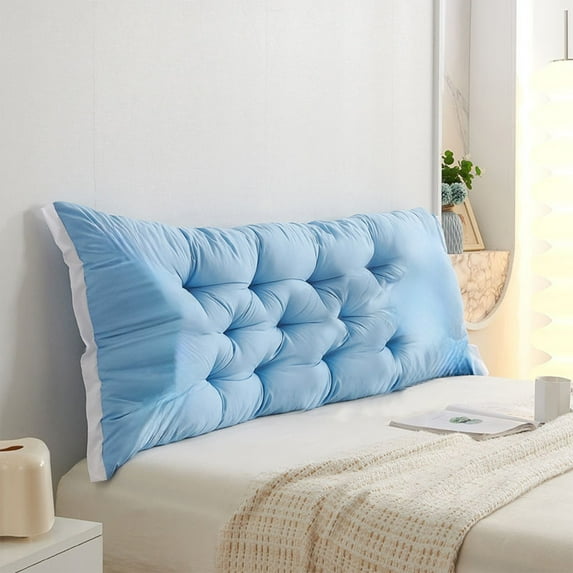 OAVQHLG3B Headboard Wedge Pillow Small, 20x47inch Bolster Triangular Headboard Backrest Reading Pillow Positioning Support Pillow,Back & Lumbar Support Pillow for Sitting in Bed