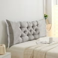 thumbnail image 1 of OAVQHLG3B Headboard Wedge Pillow Small, 20x47inch Bolster Triangular Headboard Backrest Reading Pillow Positioning Support Pillow,Back & Lumbar Support Pillow for Sitting in Bed, 1 of 6