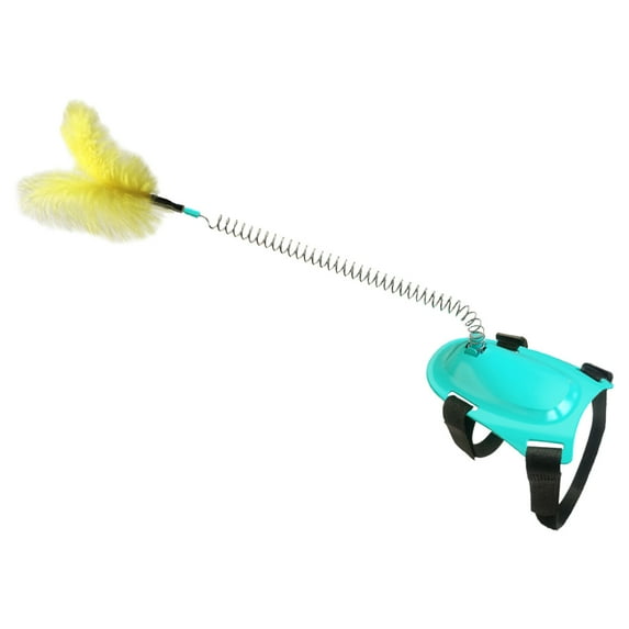 OAVQHLG3B Interactive Cat Feather Toys, Cat Toys for Indoor Cats, Cat Toys with Collar, Cat Wand Toy