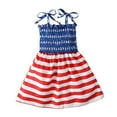 thumbnail image 1 of OAVQHLG3B Kids Baby Girls Dress Beach Dresses Casual Sleeveless 4th of July American Flag Princess Sundress Summer Dress, 1 of 7