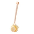 thumbnail image 1 of OAVQHLG3B Loofah Back Scrubber for Shower, Wooden Long Handle Bath Sponge Lufa Shower Brush, Soft Nylon Mesh Back Cleaner Washer, Women & Men Exfoliating Luffa Pouf on a Stick for Body, 1 of 7