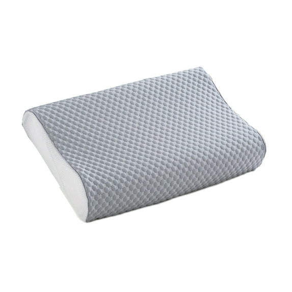 OAVQHLG3B Memory Foam Pillow, Neck Bed Contour Pillow for Sleeping, Ergonomic Orthopedic Cervical Pillow for Side Back Stomach Sleeper 19.69x18.81 Inch