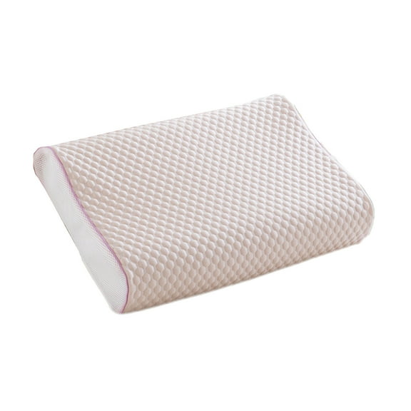 OAVQHLG3B Memory Foam Pillow, Neck Bed Contour Pillow for Sleeping, Ergonomic Orthopedic Cervical Pillow for Side Back Stomach Sleeper 19.69x18.81 Inch
