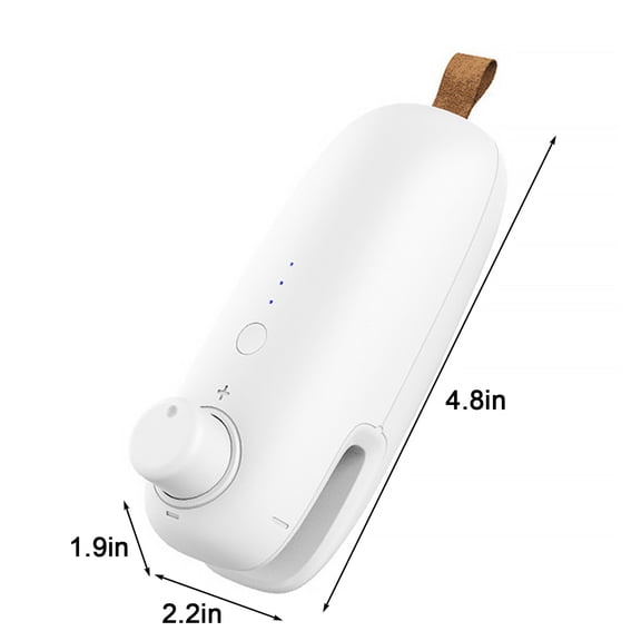 OAVQHLG3B Mini Bag Sealer, Portable Heat Vacuum Sealers Plastic Sealer, 2 In 1 Heat Seal & Cutter Mini Food Sealer For Plastic Bags Food Storage-Three-Speed Adjustment