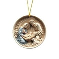 thumbnail image 1 of OAVQHLG3B Nativity Ornaments for Christmas Tree, Jesus Christmas Ornaments, Acrylic Ornament Nativity Scene, Holy Family Christian, Decorations Religious Gifts, 1 of 5