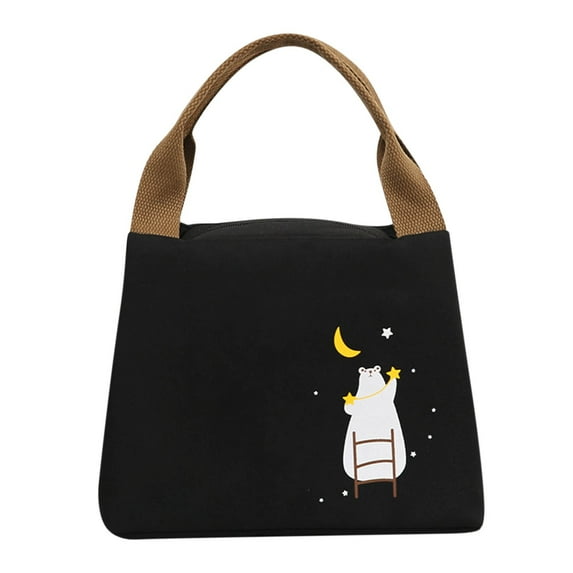 OAVQHLG3B Oxford Cloth Lunch Bag Outdoor Picnic Bag Portable Lunch Bag Bento Bag Large Heat Preservation Bag Ice Bag