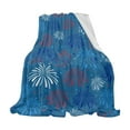 thumbnail image 1 of OAVQHLG3B Patriotic Throw Blanket Memorial Day Blanket Independence Day Flannel Bed Blanket American USA Flag Blue Red Stars 4th of July Throw Blanket for Couch Sofa Bed 29"x39", 1 of 7