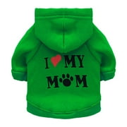 OAVQHLG3B Pet Dog Knitted Sweaters Knitwear Turtleneck Pajamas Soft Winter Warm Puppy Valentine Clothing Christmas Clothes Heart Doggie Apparel for Cats Dogs