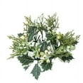 thumbnail image 1 of Clearance! Pillar Candle Rings Wreaths, Artificial Eucalyptus Leaves Mini Wreaths Greenery Boho Candleholders, Rustic Farmhouse Decorative Wreath for Easter Christmas Wedding Home Table Decor, 1 of 4