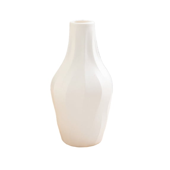 OAVQHLG3B Plastic Flower Vase,White Plastic Vase Minimalist Style Suitable for Modern Home Decoration Living Room Dining Table Centerpiece Wedding Birthday Gift Giving