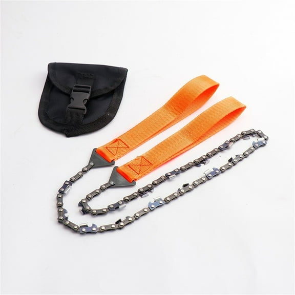 OAVQHLG3B Portable Survival Chain Saw Outdoor Camping Tools 24-inch Portable Outdoor Hand Zipper Saw Portable Hand Saw