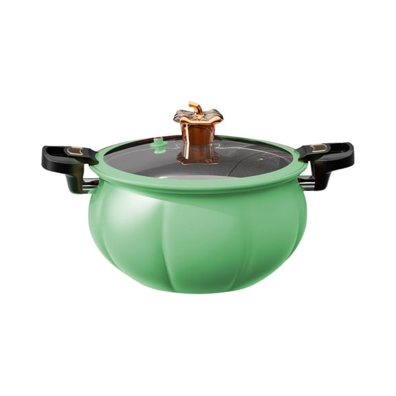OAVQHLG3B Pumpkin Micro Pressure Cooker, Pumpkin Shaped Non-Stick Cooking Pot, 8L Capacity For Open Flames & Gas Stoves
