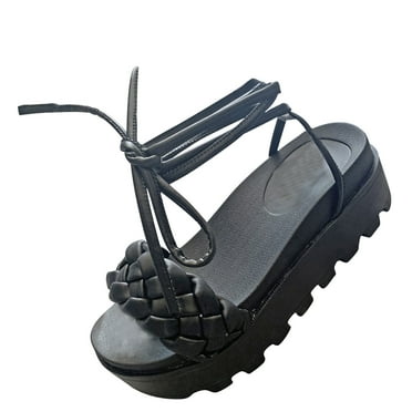 OAVQHLG3B Sandals for Women Clearance 2021 New Beach Open Toe Comfortable Strappy Platform Sandals Women's Shoes