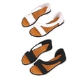 thumbnail image 1 of OAVQHLG3B Sandals for Women Under $10 Summer European And American Beach Sandals Open Toe Flat Women's Shoes, 1 of 9