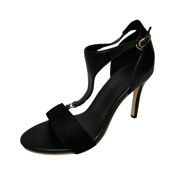 OAVQHLG3B Sandals for Women Under $10 Women's Casual Patchwork Fish Mouth High Heel Open Toe Sandals