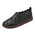 thumbnail image 1 of OAVQHLG3B Slip On Sandals for Womens Dressy Summer Close Toe Hollow Out Breathable Comfort Shoes Casual Slipper, 1 of 5