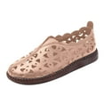 thumbnail image 1 of OAVQHLG3B Slip On Sandals for Womens Dressy Summer Close Toe Hollow Out Breathable Comfort Shoes Casual Slipper, 1 of 5