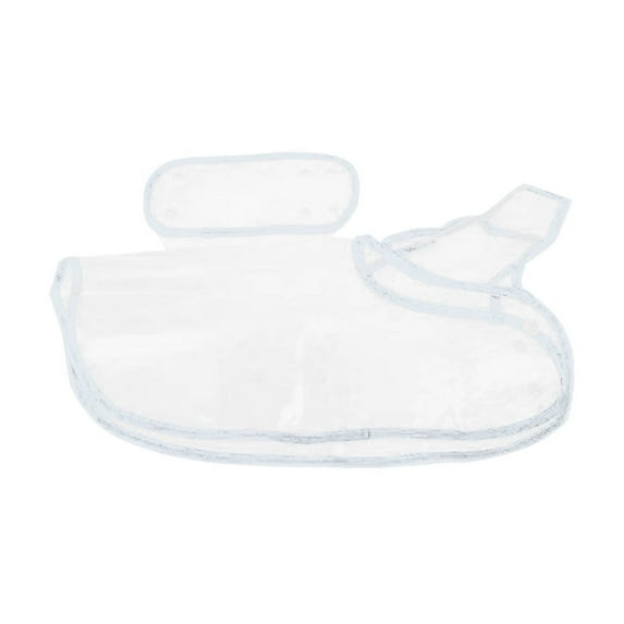 OAVQHLG3B Small Dog Raincoat Clear Pet Waterproof Clothes Hooded Rain Jacket Plastic Puppy Rain Poncho Rainwear for Small Medium Dog