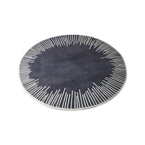 OAVQHLG3B Small Round Rugs, Washable 24 inch Vintage Non-Slip Circle Rug with Rubber Backing Foldable Low Pile Design for Living Room Bedroom
