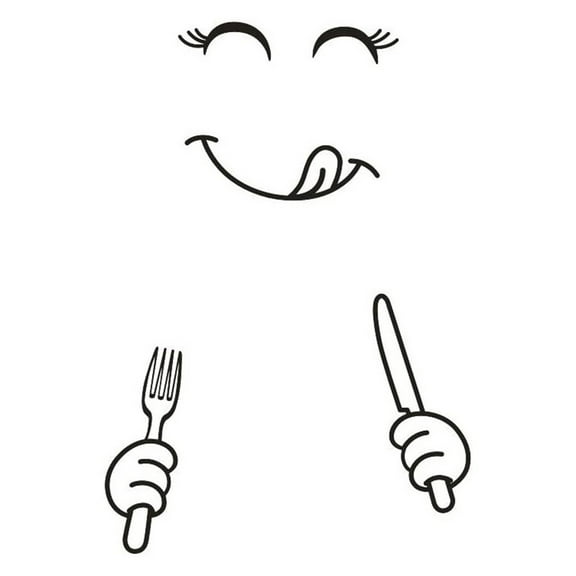 OAVQHLG3B Smile Fridge Stickers, Cute Refrigerator Decal Smiling Face Stickers, Adhesive Vinyl Stickers on Freezer, Kitchen Wall Inside House