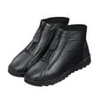 thumbnail image 1 of OAVQHLG3B Snow Boots for Women, 2021 Winter Flat Proof Mid-tube Cashmere Snow Boots Front Zipper Boots Women, 1 of 2