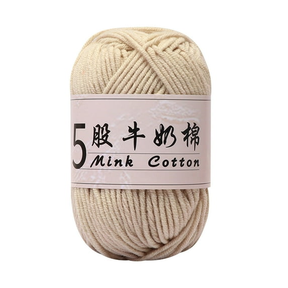 OAVQHLG3B Soft Cotton Yarn 5 Ply for Hand Knitting Yarn Cotton for Crocheting Beginner Hand Knit Supplies for DIY Doll Sweater Hats Scarves Shawls Home Decor
