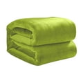 thumbnail image 1 of OAVQHLG3B Solid Color Flannel Throw, Lightweight Cover Blanket, Sofa Nap, Layerable Bedding, 1 of 6