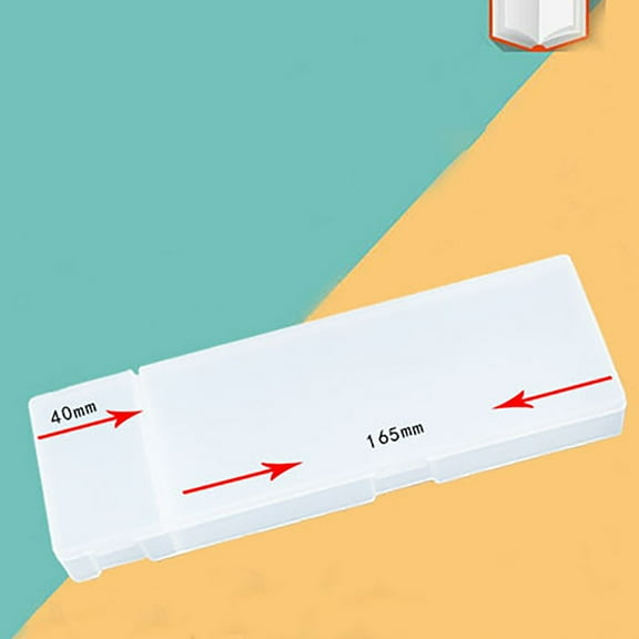 OAVQHLG3B Solid Color Pencil Case Translucent Matte Stationery Pencil Box Multi-functional Storage Pencil Box Student Stationery Box