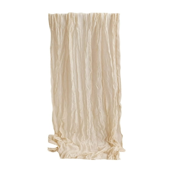 OAVQHLG3B Solid Color Table Runners,35x70 Inches Gauze Fabric Boho Table Decor, Rustic Sheer Wedding Runner for Baby Shower, Birthday Party & Special Events