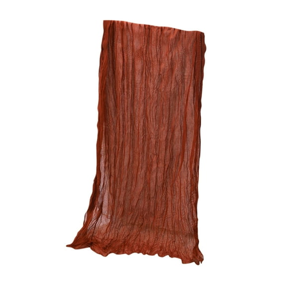 OAVQHLG3B Solid Color Table Runners,35x70 Inches Gauze Fabric Boho Table Decor, Rustic Sheer Wedding Runner for Baby Shower, Birthday Party & Special Events