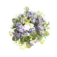 thumbnail image 1 of OAVQHLG3B Spring Summer Artificial Flowered Wreath Mini Floral Wedding Candle Rings Wreaths for Wedding Table Centerpiece Pillars Farmhouse Party Home Door Tabletop All Seasons Decor, 1 of 6