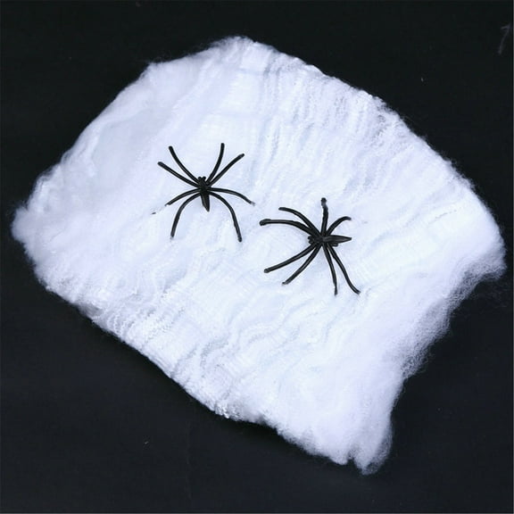 OAVQHLG3B Stretchy Spider Web Party Decoration with Fake Spiders - Halloween Decorations, Halloween Room Decor for a Halloween Party, Halloween Outdoor Decorations
