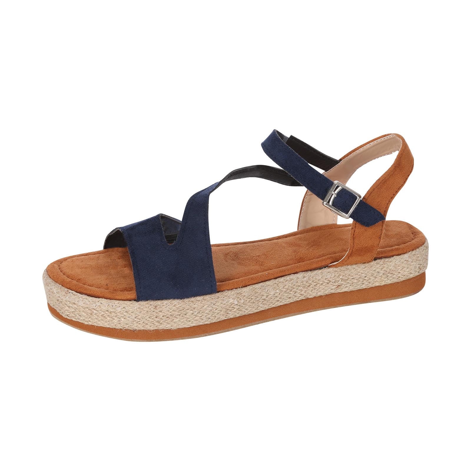 OAVQHLG3B Summer New Buckle Hemp Rope Sandals Platform Women s Sandals Walmart