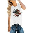thumbnail image 1 of OAVQHLG3B Summer Tank Top for Women 4th of July Outfits for Women American Flag Sunflower Printed Casual Summer Tank Tops Blouse, 1 of 9