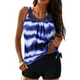 thumbnail image 1 of OAVQHLG3B Tankini Bathing Suit for Womens Conservative Swimsuits Graphic Strappy Back Tankini with Boyshort Modest Two Piece Swimsuits Swimdress, 1 of 9
