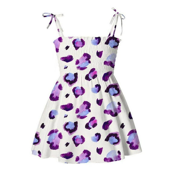 OAVQHLG3B Toddler Kids Baby Girls Dress Beach Dresses Casual Sleeveless Princess Summer Dress