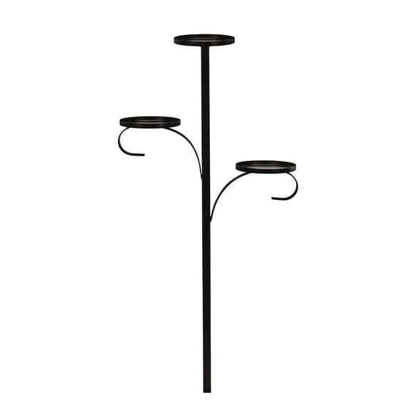 OAVQHLG3B Tree Topper Candelabra, 3-Tier Candle Holder, Light-Up Christmas Decor for Table, Indoor, Kitchen