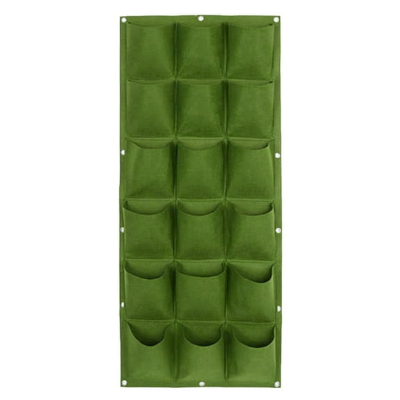 OAVQHLG3B Vertical Garden Planter,Planters for Outdoor Plants Hanging Wall Garden Plant Pot Bag Planter 18 Pocket Hanging Grow Bags Flowerpot