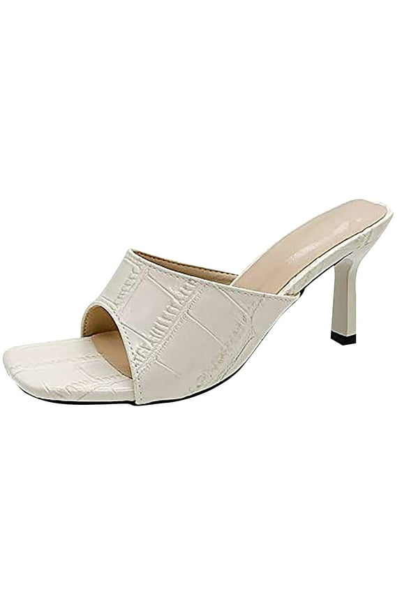 Wedge Sandals for Women Womens High-Heeled Open Toe New Summer Products Thin Heel Toe High Sandals