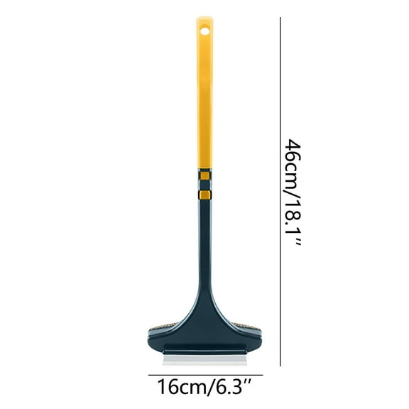 OAVQHLG3B Window Screen Cleaning Brush Window Cleaner Brush and Squeege Mini Window Mesh Screen Cleaner Window Squeegee Cleaning Tool Household Small Window Brush with Handle Portable