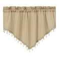 thumbnail image 1 of OAVQHLG3B Window Valance, Modern Valances Curtain, Small Valance for Window Kitchen, Triangular Curtains, Household Curtains Through Rod Curtains, V Shaped, 51.18"x 23.62", 1 of 8
