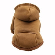 OAVQHLG3B Winter Dog Hoodie Sweatshirts with Pockets Warm Dog Clothes for Small Dogs Chihuahua Coat Clothing Puppy Cat Clothing