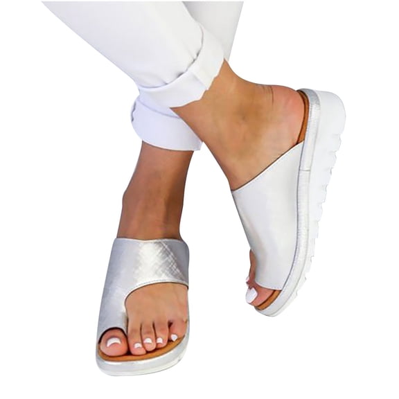 OAVQHLG3B Women's Sandals 2023 Women Dressy Comfy Platform Casual Shoes Summer Beach Travel Slipper Flip Flops