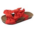 thumbnail image 1 of OAVQHLG3B Women's Sandals on Women's Sandals Bowknot Roman Flat Slippers Casual Beach Indoor&Outdoor Shoes, 1 of 8
