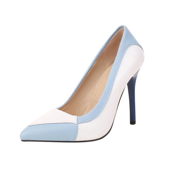 OAVQHLG3B Women's Shoes Splicing Sandals Casual Comfortable Pumps High Heel Pointed Toe Stilettos
