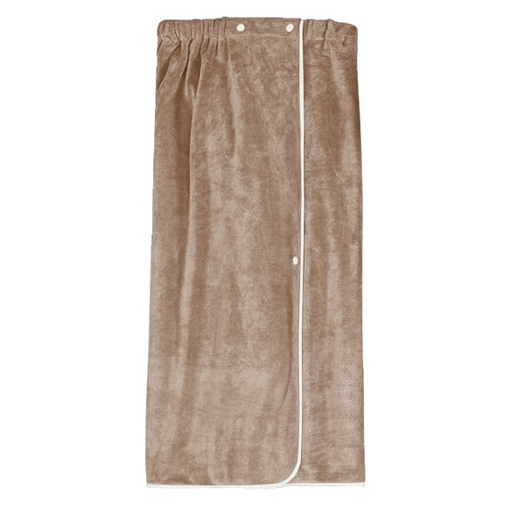 OAVQHLG3B Women's Spa Wrap Microfiber Lightweight Knee Length Bath Body Wrap Shower Towels with Adjustable Closure 31 Inch x 55 Inch