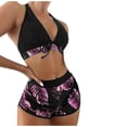 thumbnail image 1 of OAVQHLG3B Women's Swimsuit Set 3-piece Bathing Suit Bra Brief Short Swimwear Beachwear, 1 of 5