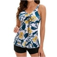 thumbnail image 1 of OAVQHLG3B Women's Tankinis with Boyshort Swimsuit Modest Two Piece Bathing Suit Floral Printed Beachwear Swimwear Beach Sea, 1 of 9