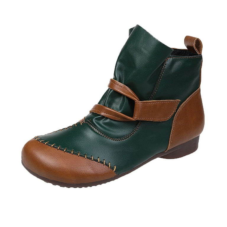 Velvet flat boots hotsell