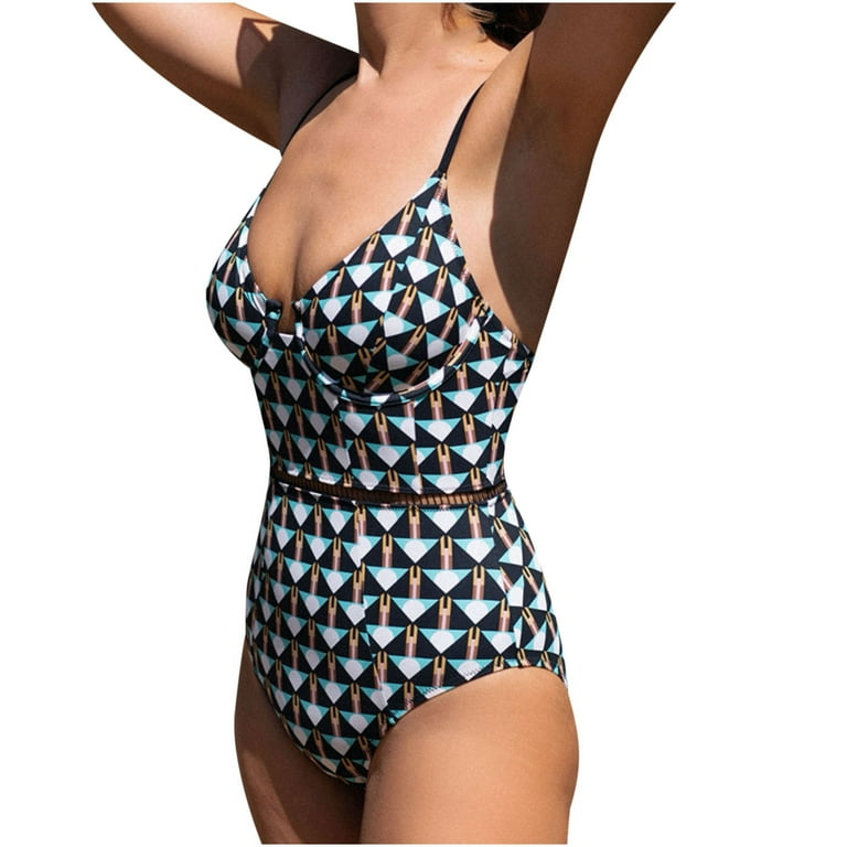 OAVQHLG3B Women's Plus Size Swimsuit Two Piece Bathing Suit Polka